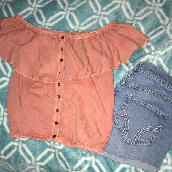 Free People off the shoulder top - Picture 1 of 3